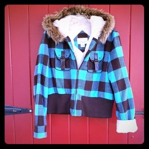 Blue plaid Arizona Jacket